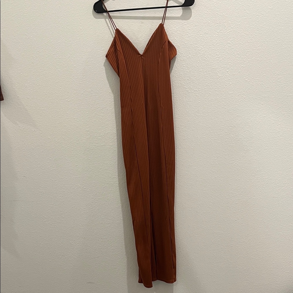 PrettyLittleThing Rust Maxi Dress